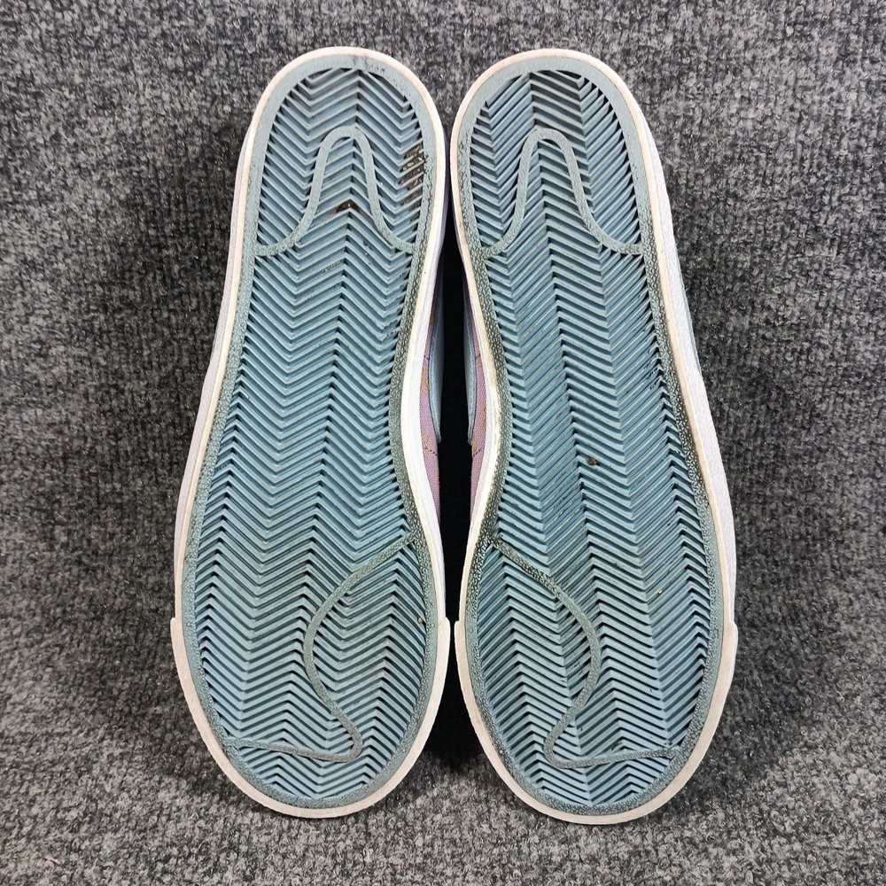 Nike SB Blazer Low Shoes Women Size 7.5 Purple Blue Floral Suede Skate Sneakers - Picture 7 of 9